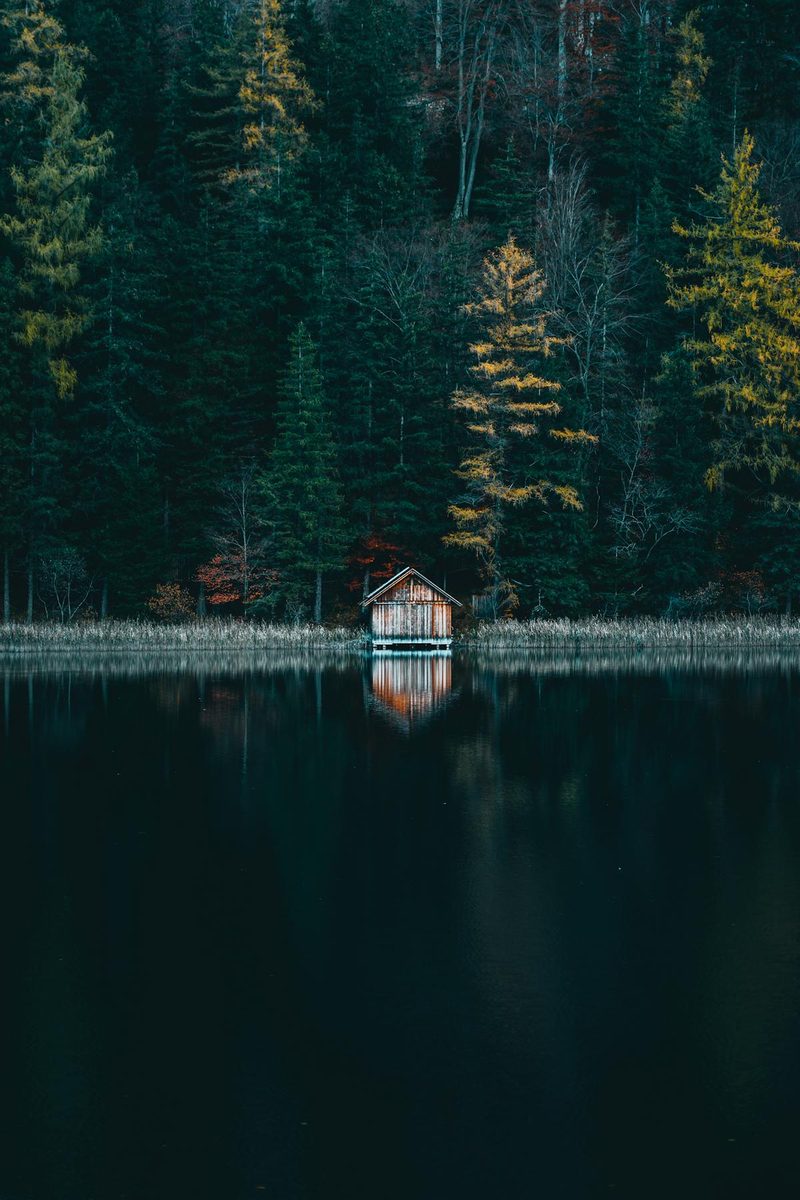 Cabin on a quiet Northwoods Wisconsin lake